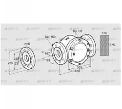 GFK 150F10-3 (81946010) Газовый фильтр Kromschroder