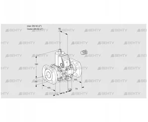 VAS3E50F/50F05NVWR/PP/PP (88106272) Газовый клапан Kromschroder