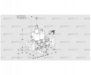 VCH3E50F/50F05LHEVWL/PPPP/PPPP (88107499) Клапан с регулятором расхода Kromschroder