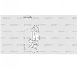 VAS1T-0/NQ (88007243) Газовый клапан Kromschroder