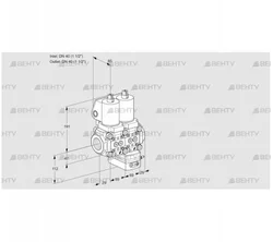 VCG2T40N/40N05NGAQGL/PPPP/PPPP (88104268) Клапан с регулятором соотношения Kromschroder