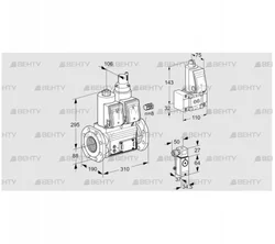 VCS780F05NLWR3E/4-B-/2-PP (88206548) Сдвоенный газовый клапан Kromschroder