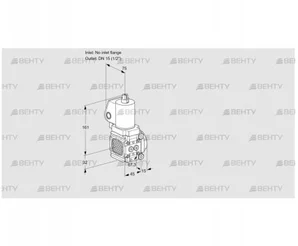 VAS1T-/15N/NQGL (88027859) Газовый клапан Kromschroder