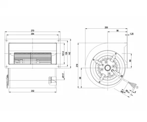 Центробежный вентилятор ebmpapst D2D146AA2425