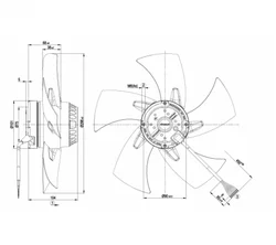 Осевой вентилятор ebmpapst A2D300AP0202