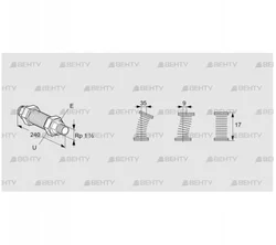 EKO 40RA (03262049) Газовый компенсатор Kromschroder