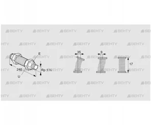 EKO 40RA (03262049) Газовый компенсатор Kromschroder