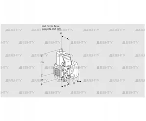 VAS2-/40F/NW (88034245) Газовый клапан Kromschroder