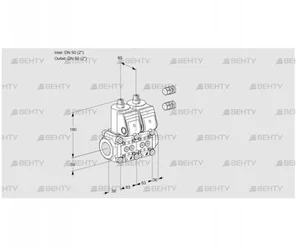 VCS3E50R/50R05NNKR3/PPPP/PPPP (88100287) Сдвоенный газовый клапан Kromschroder