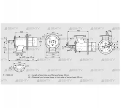 ZIO 200RBL-50/35-(25)D (84277067) Газовая горелка Kromschroder