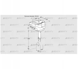 IBH65Z01A/20-60W3T (88301808) Дроссельная заслонка Kromschroder