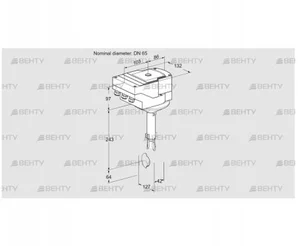 IBH65Z01A/20-60W3T (88301808) Дроссельная заслонка Kromschroder