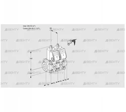 VCS3E50R/40R05NNWR/PPPP/PPPP (88107774) Сдвоенный газовый клапан Kromschroder