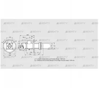 BIC 80HD-1300/1335-(51)E (84199330) Газовая горелка Kromschroder