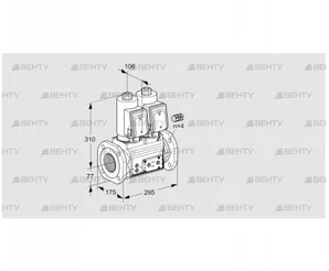 VCS665F05NNWSR3E/PPPP/PPPP (88207025) Сдвоенный газовый клапан Kromschroder