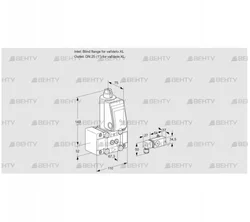 VAS1W0/W25R/NW (88028548) Газовый клапан Kromschroder