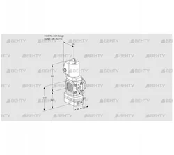 VAD1T-/25N/NWSL-50A (88012416) Газовый клапан с регулятором давления Kromschroder