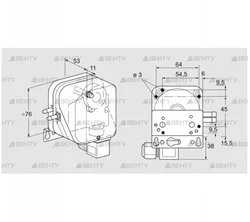 DL 50KH-6W (84444525) Датчик-реле давления воздуха Kromschroder