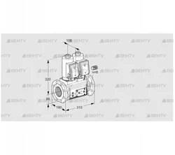 VCS780F05NNKGR3E/PPPP/PPPP (88203041) Сдвоенный газовый клапан Kromschroder