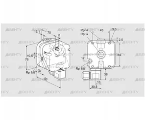 DG 150NG-9 (84447745) Датчик-реле давления газа Kromschroder