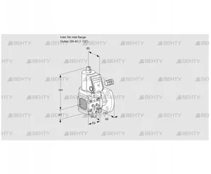 VAS2-/40F/NQSR (88033003) Газовый клапан Kromschroder