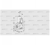 VAS7T80A05NQSRB/PP/MM (88203520) Газовый клапан Kromschroder