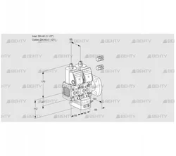 VCG2E40R/40F05FNGEWR3/PPPP/PPPP (88101623) Клапан с регулятором соотношения Kromschroder