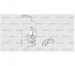 VAS125/-R/NW (88033135) Газовый клапан Kromschroder