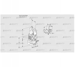 VAG1-/25R/NWAE (88011336) Газовый клапан с регулятором соотношения Kromschroder