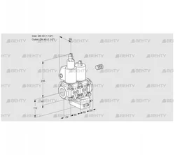 VCG2E40R/40R05LGEWL/PPPP/MMMM (88104470) Клапан с регулятором соотношения Kromschroder