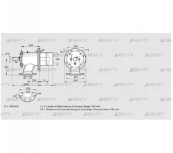 ZIO 200HB-300/235-(21)D (84277034) Газовая горелка Kromschroder