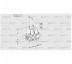 VCS3E40R/50R05FNNVWR3/PPPP/PPPP (88106065) Сдвоенный газовый клапан Kromschroder