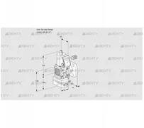 VAV3-/50F/NWAK (88011870) Газовый клапан с регулятором соотношения Kromschroder