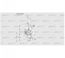 VAV3-/50F/NWAK (88011870) Газовый клапан с регулятором соотношения Kromschroder