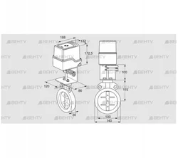 IDR100Z03D100AU/50-60W30TR10 (88303457) Дроссельная заслонка Kromschroder