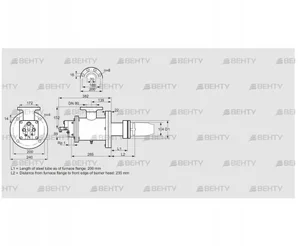 BICW 100MB-200/235-(118)G (84199226) Газовая горелка Kromschroder