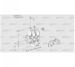 VCG1E25R/15R05NGEWR/3-PP/PPPP (88105729) Клапан с регулятором соотношения Kromschroder