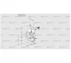 VAG120R/NWAE (88001496) Газовый клапан с регулятором соотношения Kromschroder