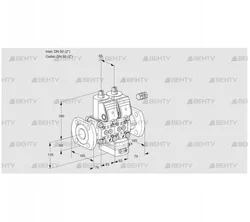 VCV3E50F/50F05NVKWR/PPPP/PPPP (88103809) Клапан с регулятором соотношения Kromschroder