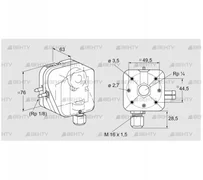 DL 5A-32 (84444475) Датчик-реле давления воздуха Kromschroder