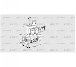 VCS665F05NLWRE/PPPP/PPEP (88207473) Сдвоенный газовый клапан Kromschroder