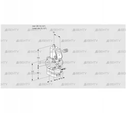 VAG115R/NWBE (88034279) Газовый клапан с регулятором соотношения Kromschroder