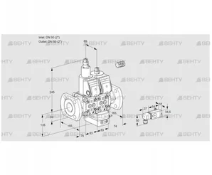 VCH3E50F/50F05LHEWR/-3PP/PP-4 (88102758) Клапан с регулятором расхода Kromschroder