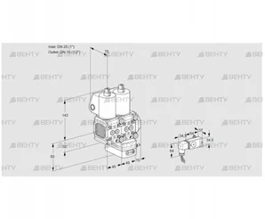 VCD1T25N/15N05FND-50QL/PPPP/3-PP (88102697) Регулятор давления Kromschroder