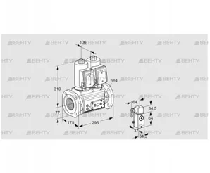 VCS6T65A05NNQSRE/PPPP/4-PP (88204289) Сдвоенный газовый клапан Kromschroder