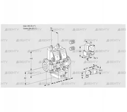 VCG1E25R/25R05NGEVWR3/2-PP/4-ZY (88107838) Клапан с регулятором соотношения Kromschroder