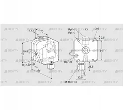 DG 500U-3 (84447550) Датчик-реле давления газа Kromschroder