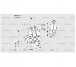 VCG3E50R/50R05NGEWR3/PPPP/PPZS (88103195) Клапан с регулятором соотношения Kromschroder