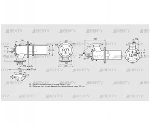 ZIC 165RBL-0/35-(20)D (84246517) Газовая горелка Kromschroder