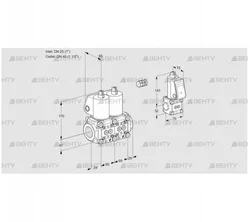 VCS2E25R/40R05NNWL/ZSPP/PPPP (88104611) Сдвоенный газовый клапан Kromschroder